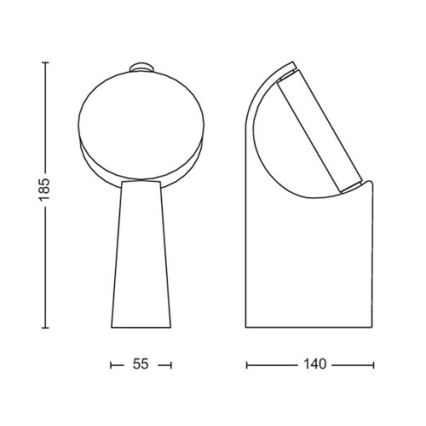 Philips - LED Outdoor lamp LED/7W/230V 2700K IP44