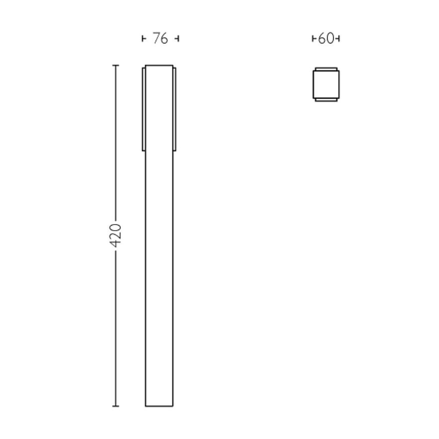 Philips - LED Outdoor lamp STRATOSPHERE LED/3,8W/230V 42 cm 4000K IP44