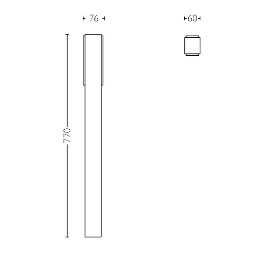 Philips - LED Outdoor lamp STRATOSPHERE LED/3,8W/230V 77 cm 4000K IP44