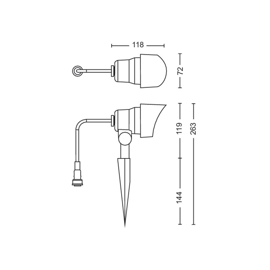 Philips - LED Outdoor spotlight LED/6W/12V 4000K IP44