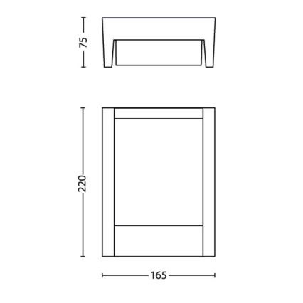 Philips - LED Outdoor wall light LED/3,8W/230V 3000K IP44