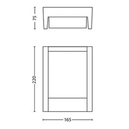 Philips - LED Outdoor wall light ARBOUR LED/3,8W/230V 2700K IP44