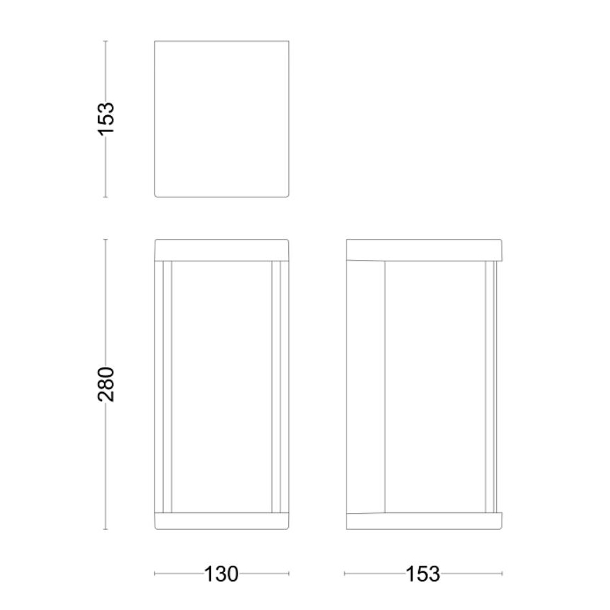 Philips - LED Outdoor wall light KYRIE LED/12W/230V IP44