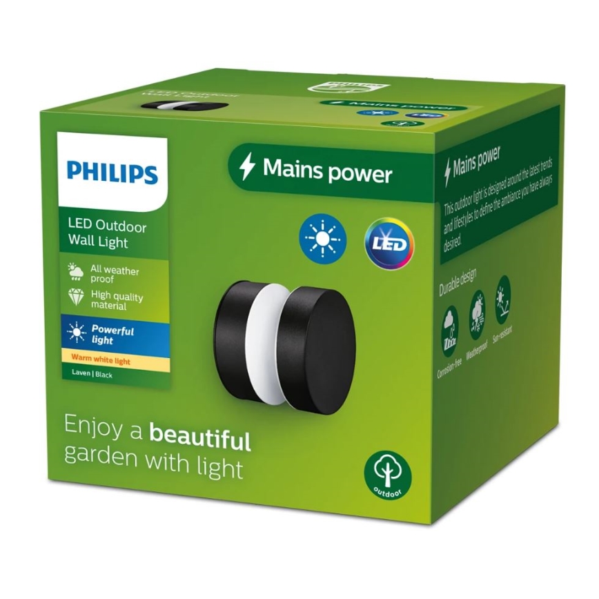 Philips - LED Outdoor wall light LAVEN LED/6W/230V 2700K IP44