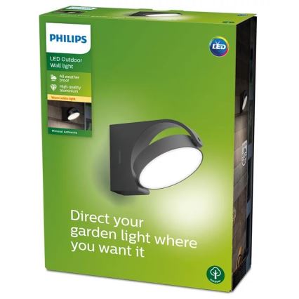 Philips - LED Outdoor wall light LED/7W/230V 2700K IP44