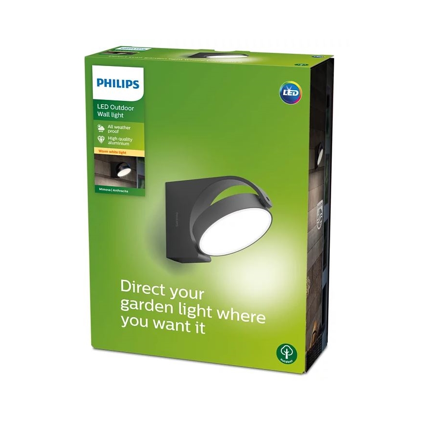 Philips - LED Outdoor wall light LED/7W/230V 2700K IP44