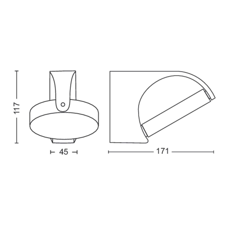 Philips - LED Outdoor wall light LED/7W/230V 4000K IP44