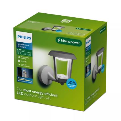 Philips - LED Outdoor wall light NUVY LED/4,3W/230V 2700K IP44