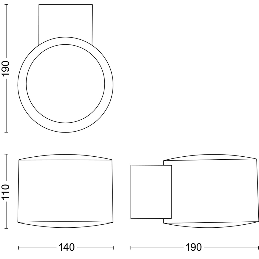 Philips - LED Outdoor wall light OTIS LED/4,3W/230V 2700K IP44
