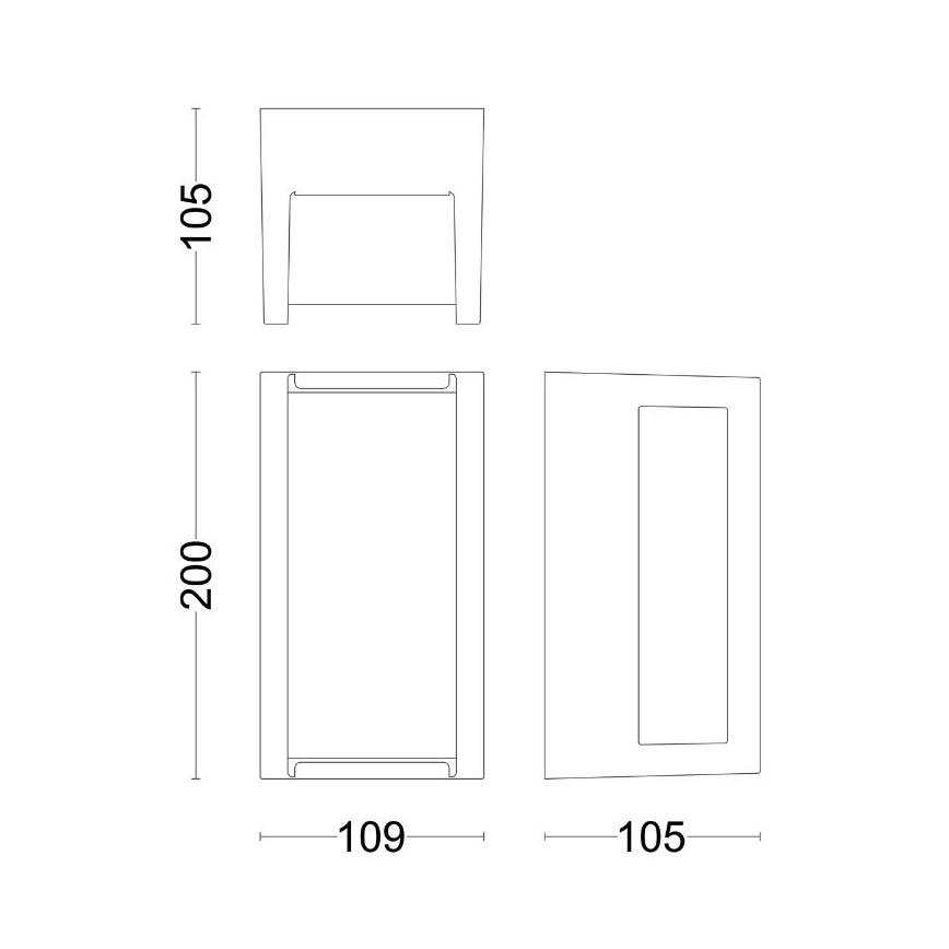 Philips - LED Outdoor wall light PYRONA LED/12W/230V IP44