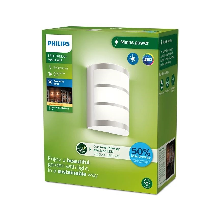 Philips - LED Outdoor wall light PYTHON LED/3,8W/230V IP44