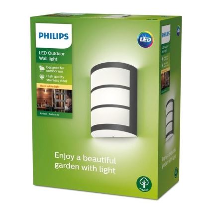 Philips - LED Outdoor wall light LED/6W/230V 2700K IP44