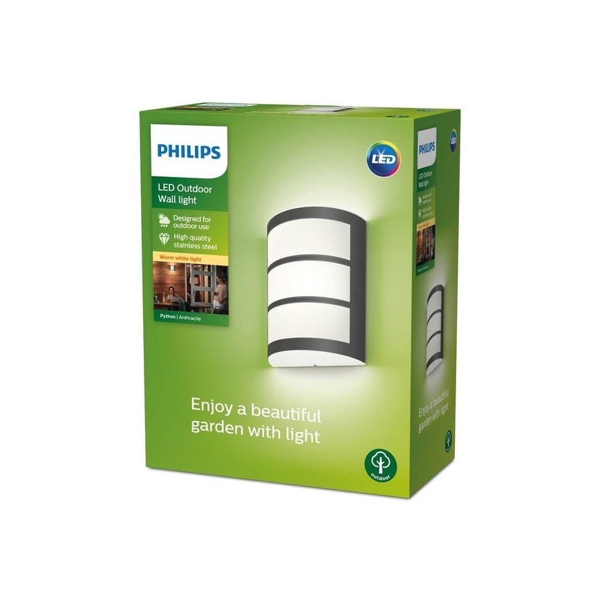 Philips - LED Outdoor wall light LED/6W/230V 2700K IP44