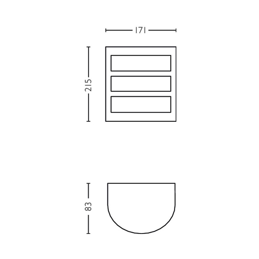 Philips - LED Outdoor wall light LED/6W/230V 2700K IP44