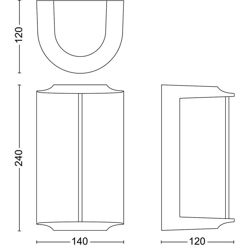 Philips - LED Outdoor wall light REESE LED/4,3W/230V 2700K IP44