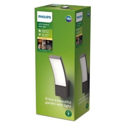 Philips - LED Outdoor wall light LED/12W/230V 2700K IP44