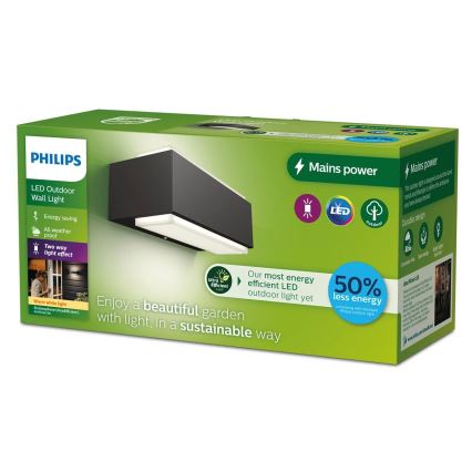 Philips - LED Outdoor wall light STRATOSPHERE LED/3,8W/230V 2700K IP44