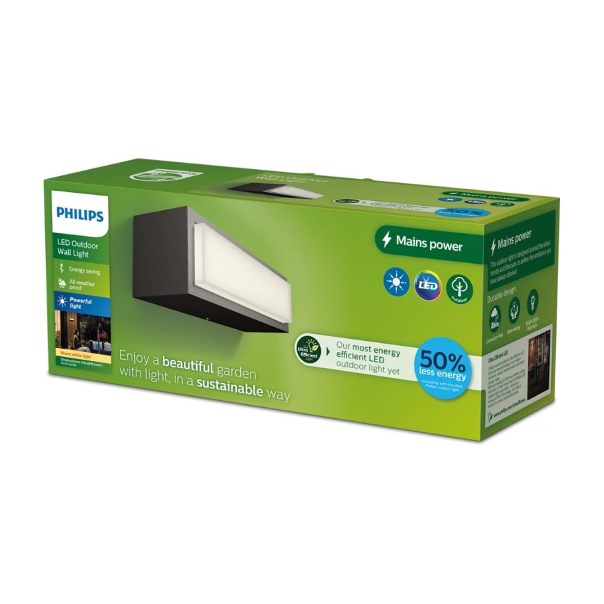 Philips - LED Outdoor wall light STRATOSPHERE LED/3,8W/230V 2700K IP44