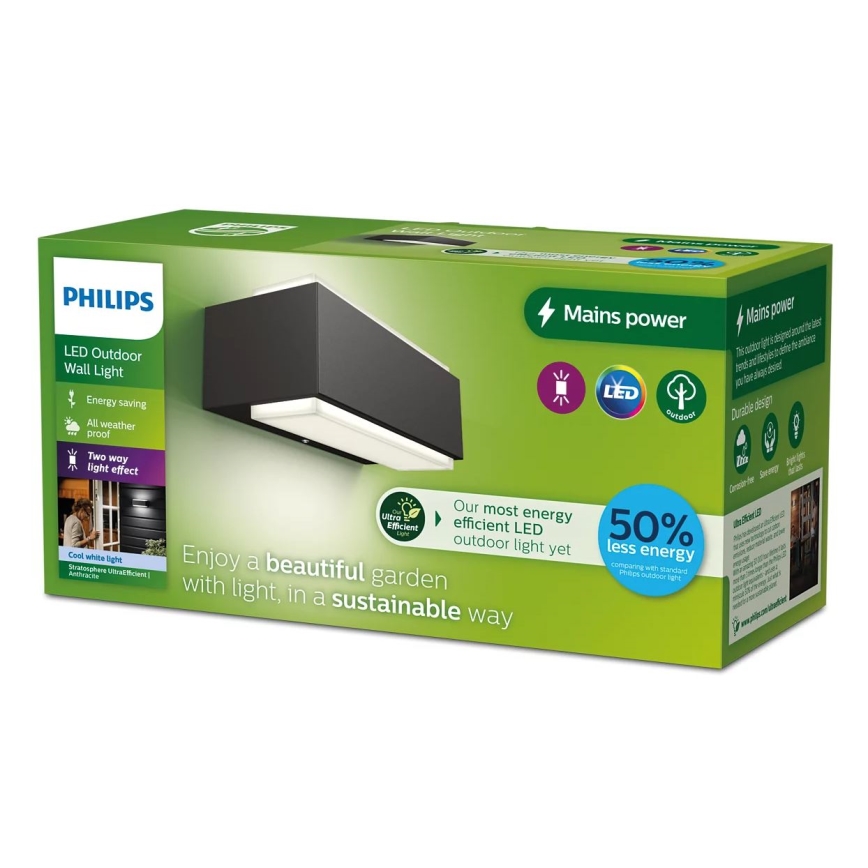 Philips - LED Outdoor wall light STRATOSPHERE LED/3,8W/230V 4000K IP44