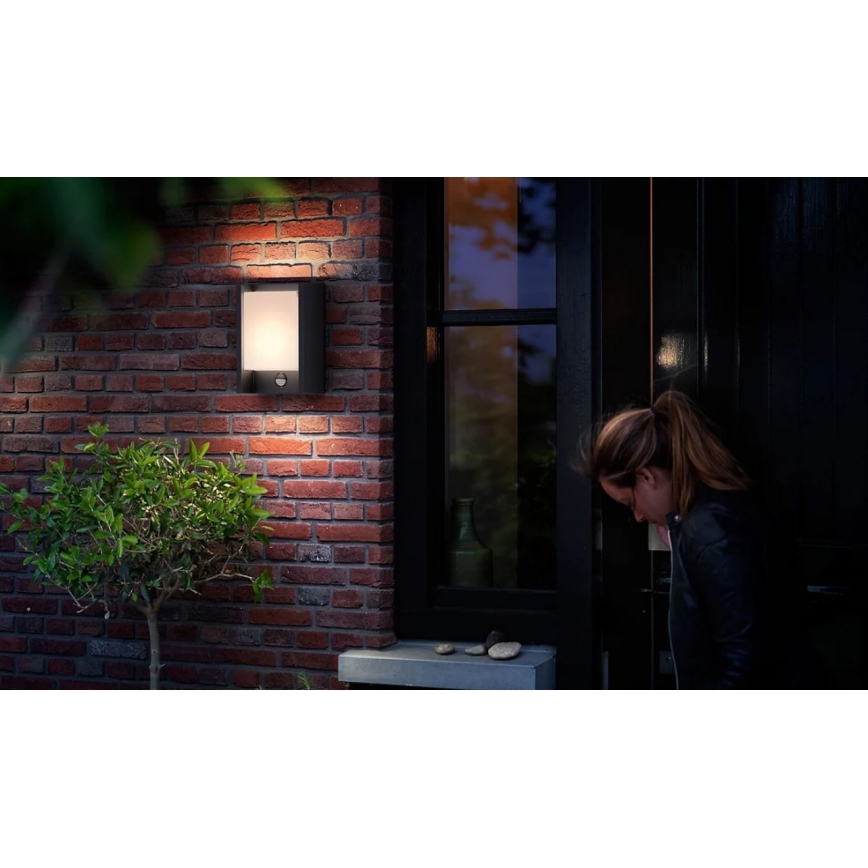Philips - LED Outdoor wall light with a sensor ARBOUR LED/3,8W/230V 2700K IP44