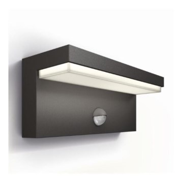 Philips - LED Outdoor wall light with a sensor BUSTAN LED/3,8W/230V 2700K IP44