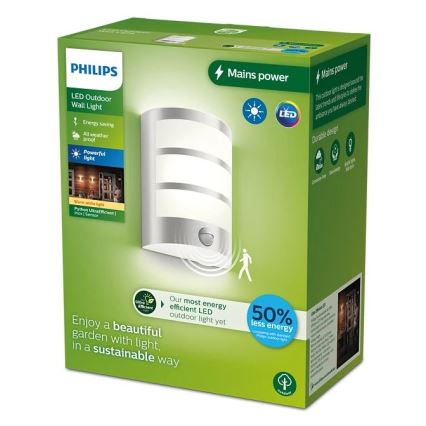 Philips - LED Outdoor wall light with a sensor PYTHON LED/3,8W/230V IP44