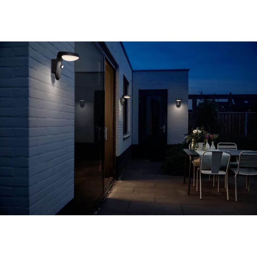 Philips - LED Outdoor wall light with a sensor LED/9W/230V 2700K IP44