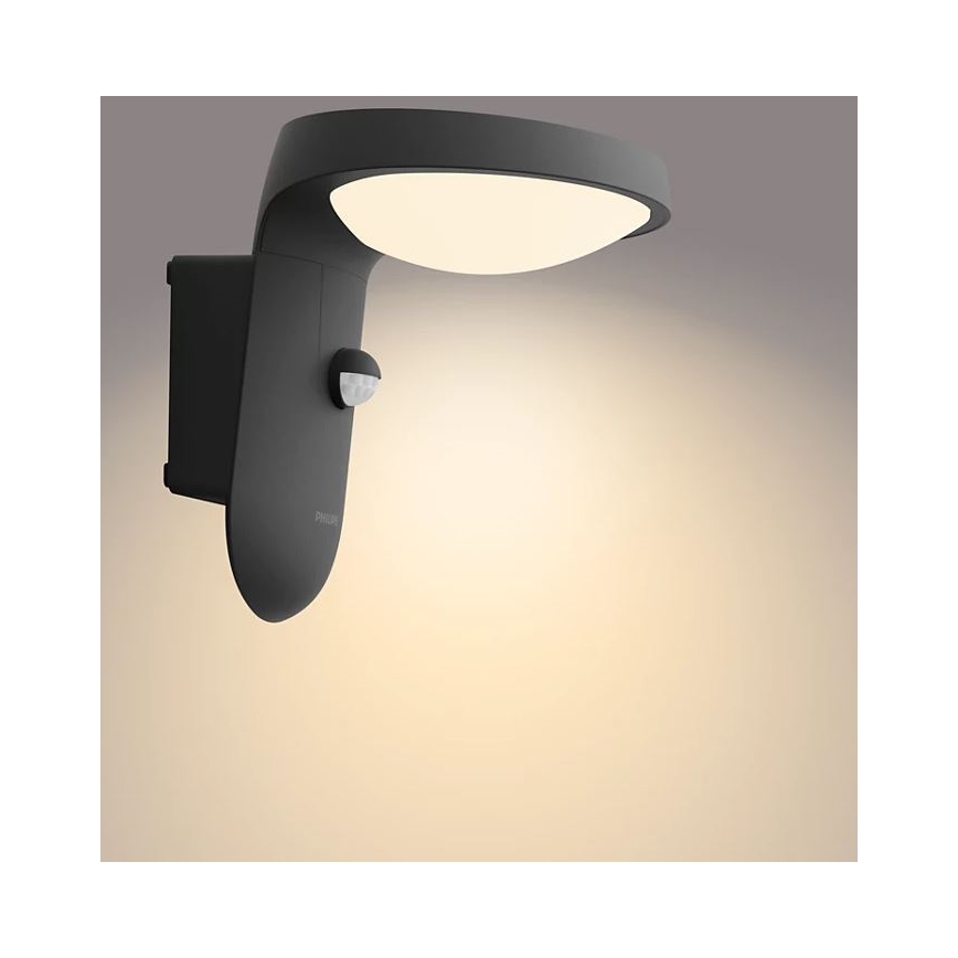 Philips - LED Outdoor wall light with a sensor LED/9W/230V 2700K IP44