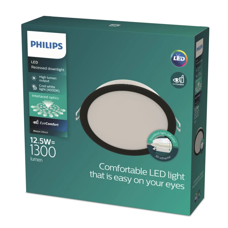 Philips - LED recessed downlight MESON LED/12.5W/230V 4000K