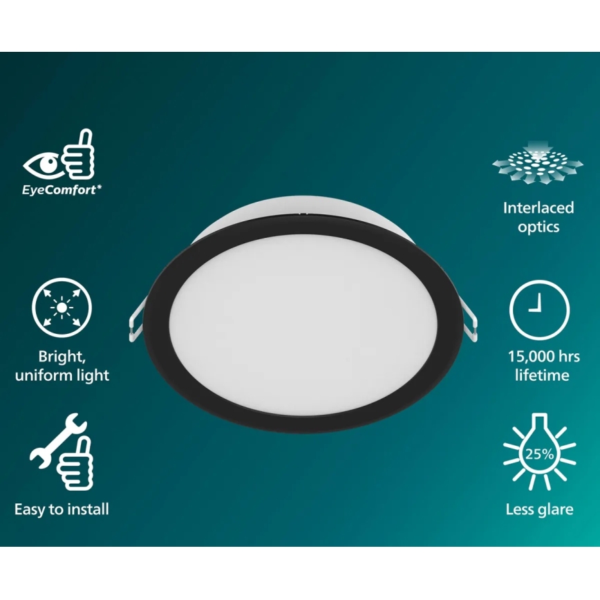 Philips - LED Recessed Downlight MESON LED/16.5W/230V 4000K