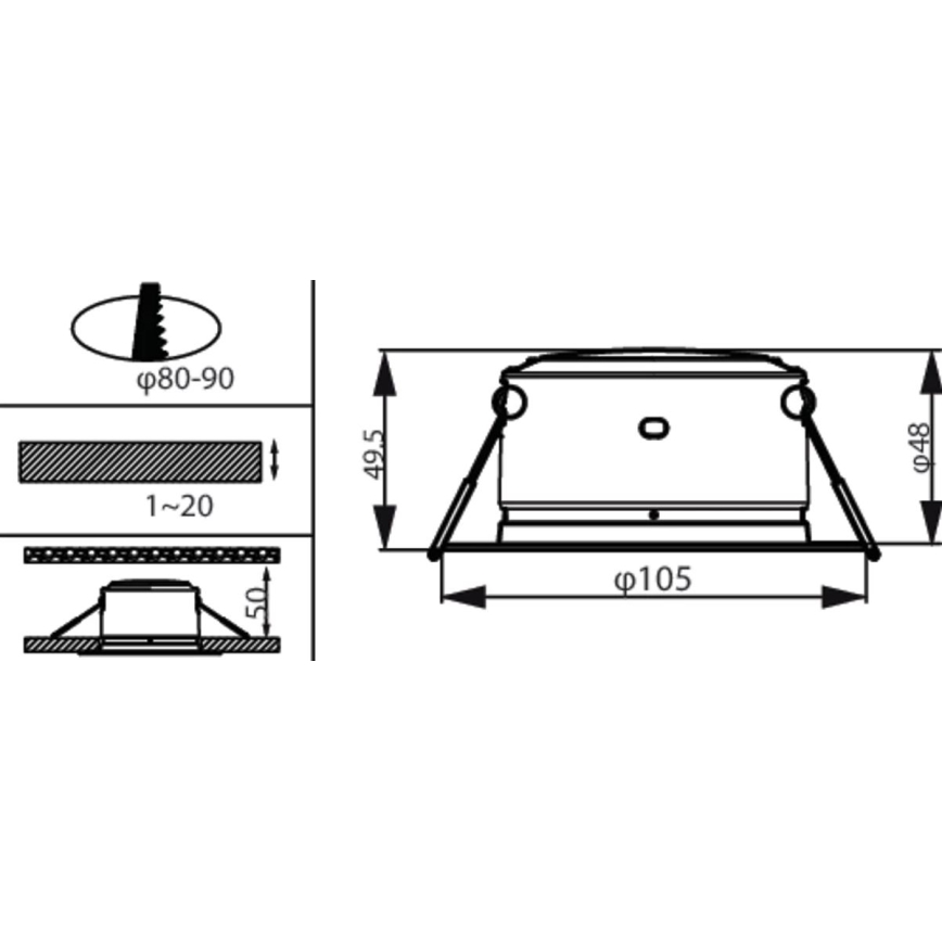 Philips - LED Recessed light LED/2,2W/230V 3000K