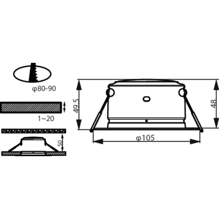 Philips - LED Recessed light LED/4,5W/230V 4000K