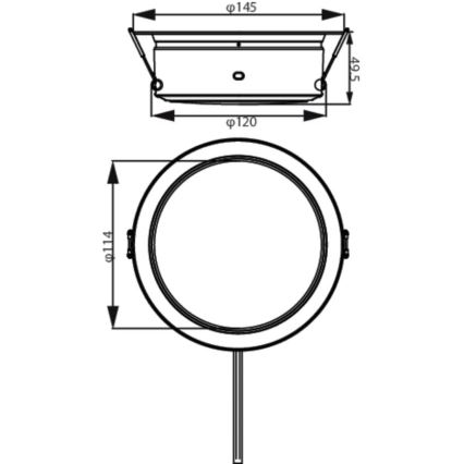 Philips - LED Recessed light LED/4,8W/230V 3000K