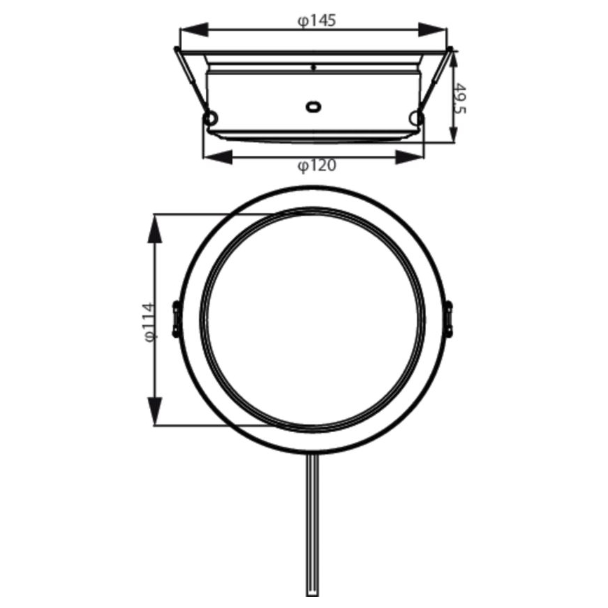 Philips - LED Recessed light LED/4,8W/230V 3000K