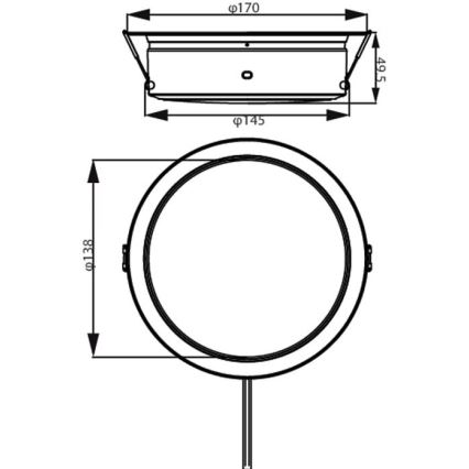 Philips - LED Recessed light LED/6,5W/230V 3000K