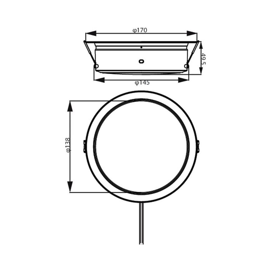 Philips - LED Recessed light LED/6,5W/230V 3000K