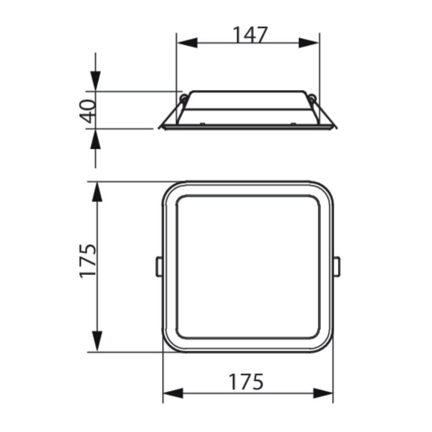 Philips - LED Recessed light LEDINAIRE SLIM LED/10,5W/230V