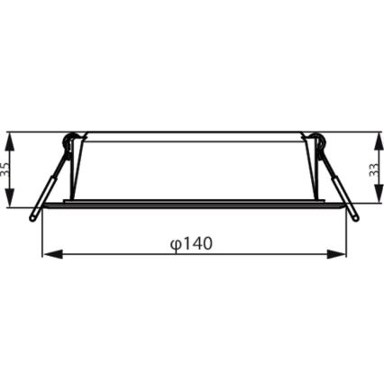 Philips - LED Recessed light MESON LED/12,5W/230V 3000K