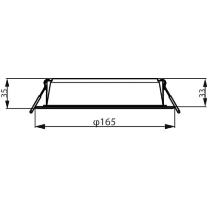 Philips - LED Recessed light MESON LED/16,5W/230V 3000K