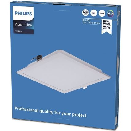 Philips - LED Recessed light PROJECTLINE LED/15W/230V 29,5x29,5 cm