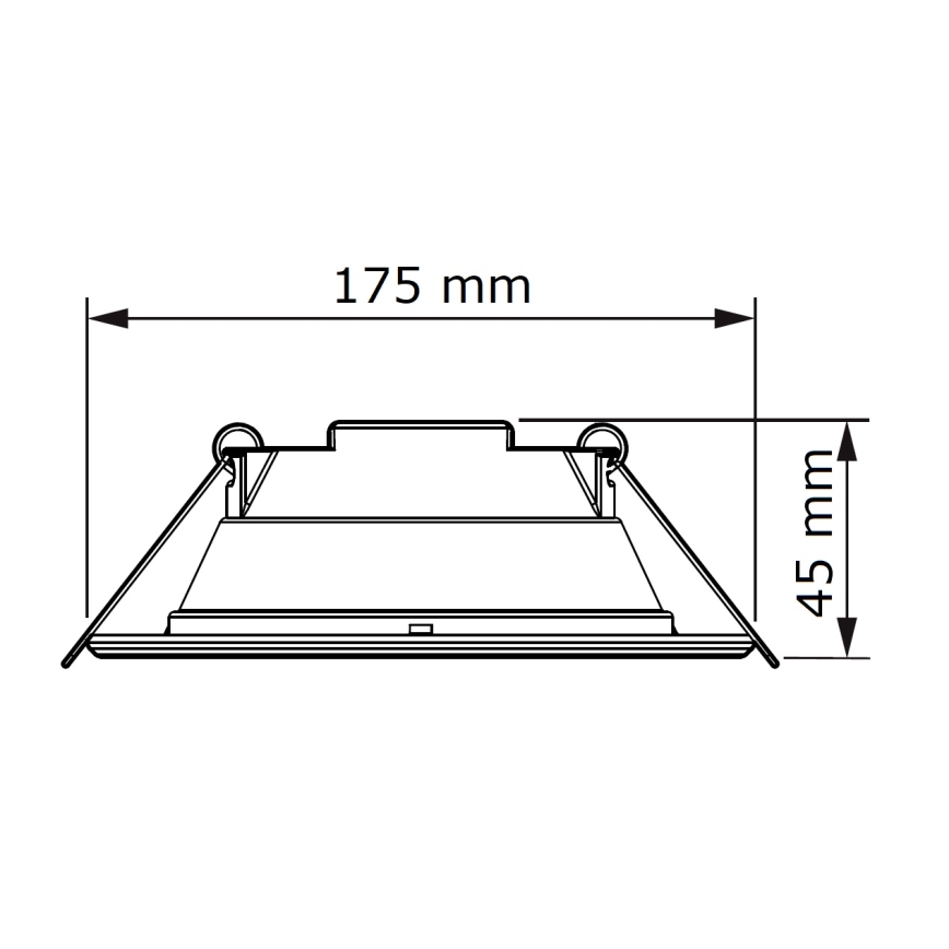 Philips - LED Recessed light SLIM LED/11W/230V 3000K