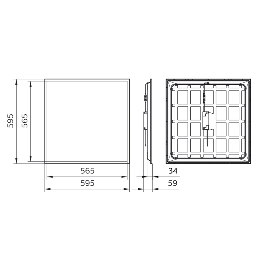 Philips - LED Recessed panel LED/34W/230V 4000K UGR22 IP40