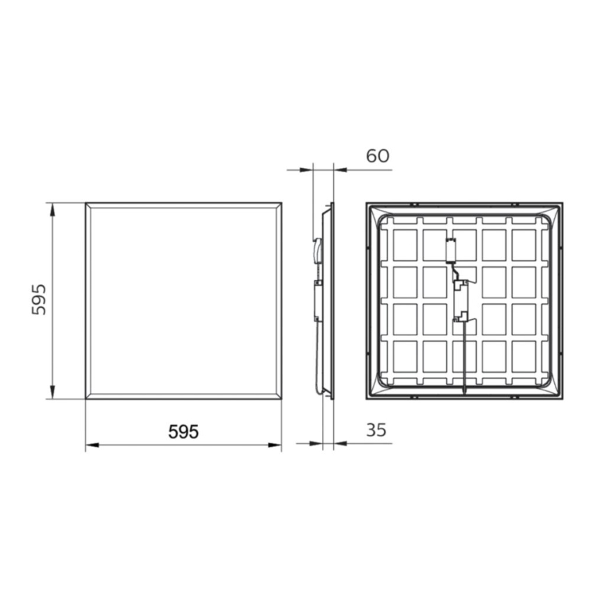 Philips - LED Recessed panel LEDINAIRE LED/34W/230V 60x60 cm 4000K