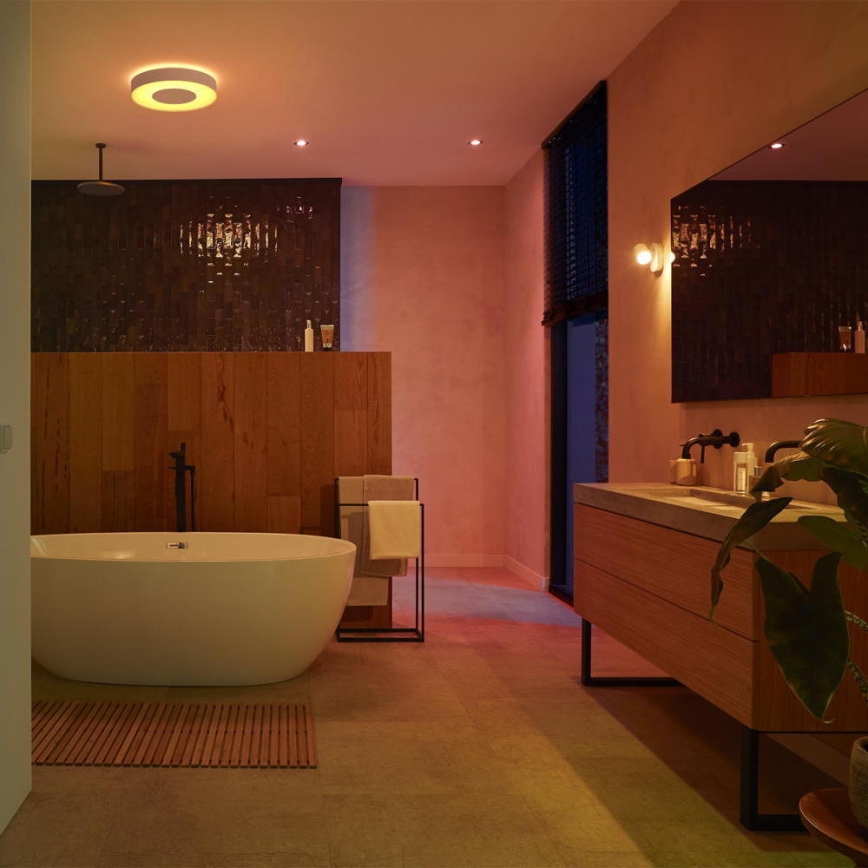 Philips - LED RGB Dimmable bathroom light Hue XAMENTO 1xGU10/5,7W/230V IP44 2000-6500K