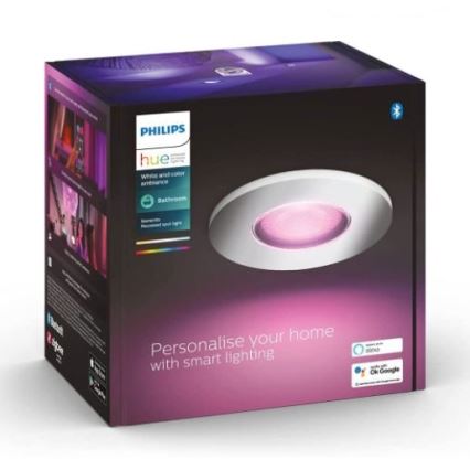 Philips - LED RGB Dimmable bathroom light Hue XAMENTO 1xGU10/5,7W/230V IP44 2000-6500K