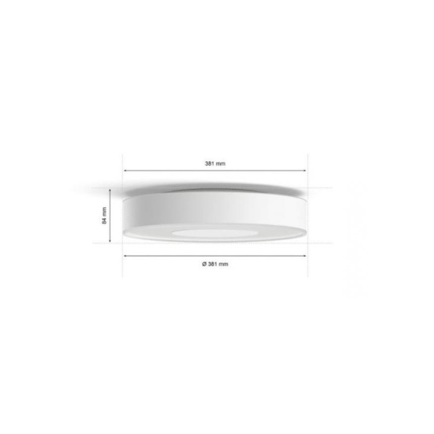 Philips - LED RGB Dimmable bathroom light Hue XAMENTO LED/33,5W/230V IP44 d. 381 mm 2000-6500K