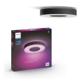 Philips - LED RGB Dimmable ceiling light Hue INFUSE LED/52,5W/230V 2000-6500K d. 425 mm black
