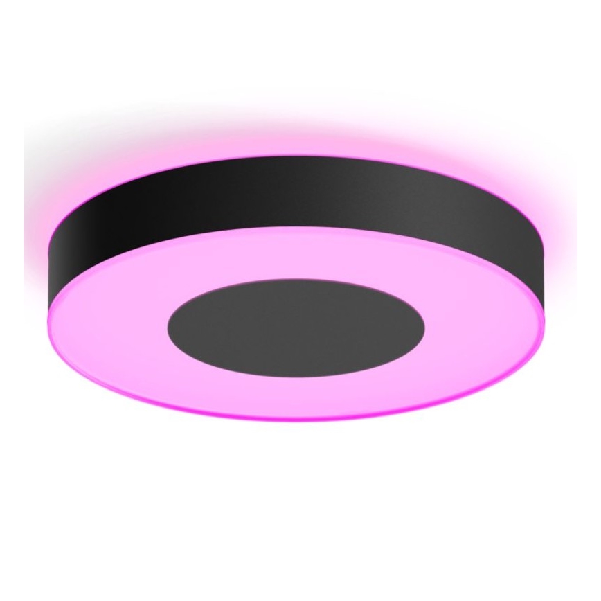 Philips - LED RGB Dimmable ceiling light Hue INFUSE LED/52,5W/230V 2000-6500K d. 425 mm black