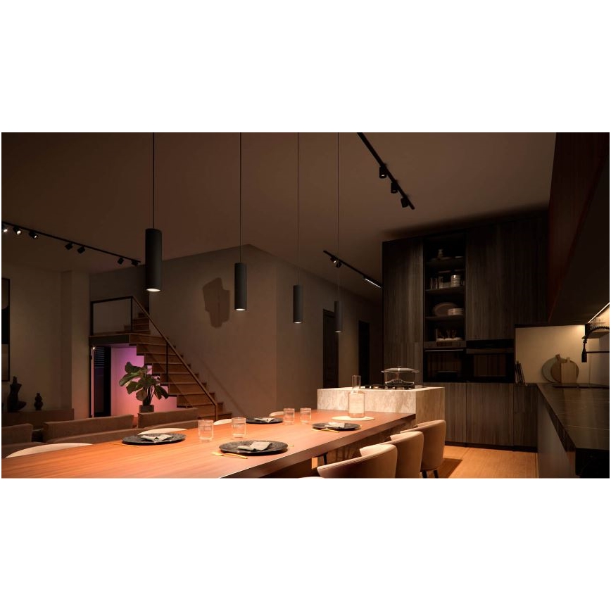 Philips - LED RGB Dimmable chandelier on a string for rail system Hue PERIFO LED RGB/5,2W/24V 2000-6500K