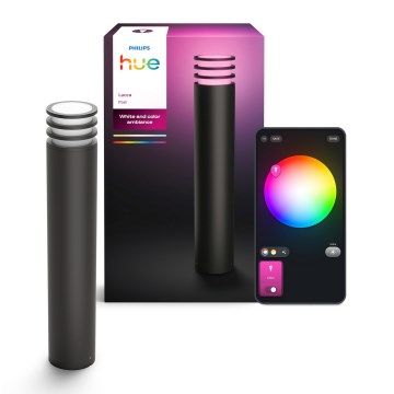Philips - LED RGB Dimmable Outdoor Lamp Hue LUCCA 1xE27/8.1W/230V 77 cm 1000-20000K IP44